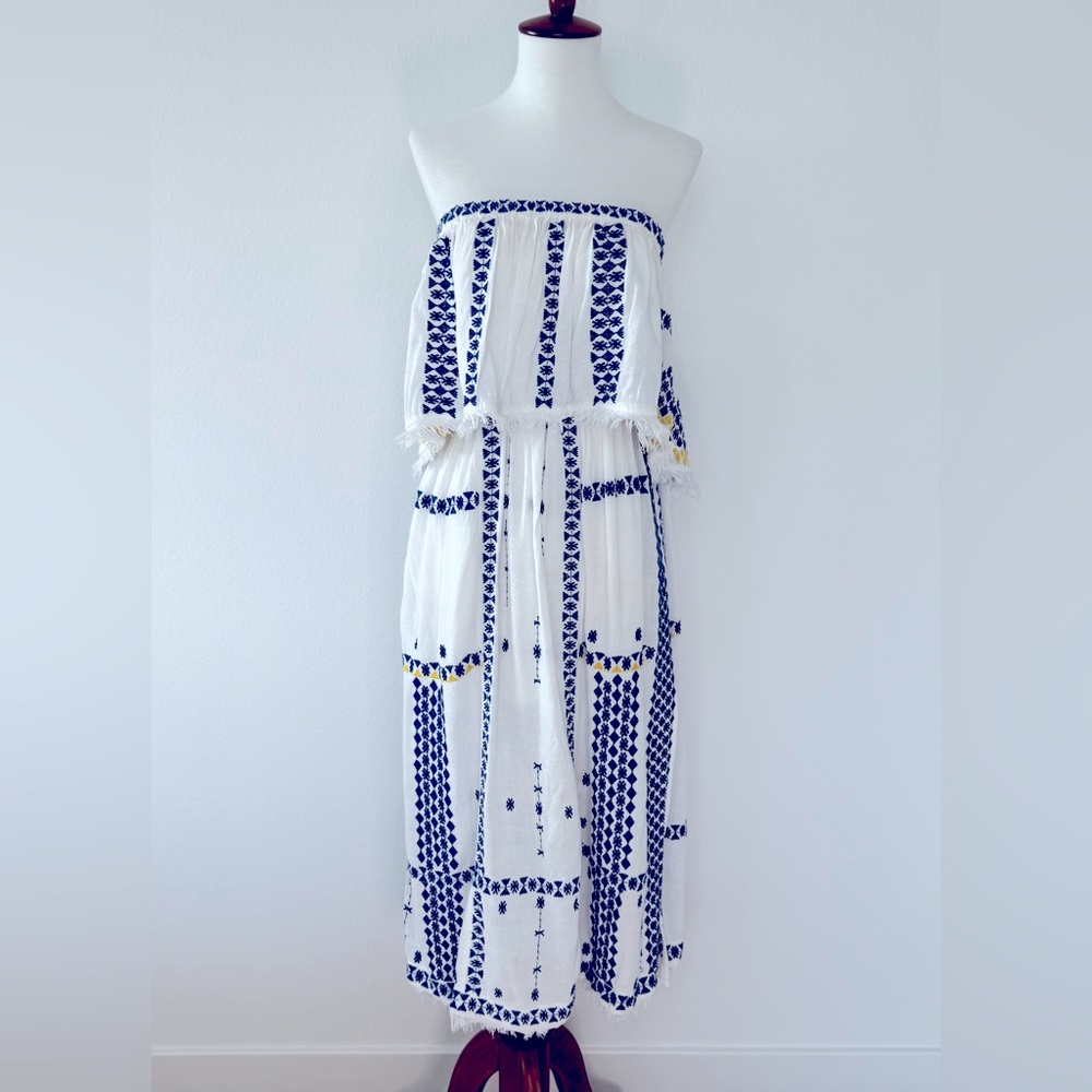 Free People Strapless Midi Dress